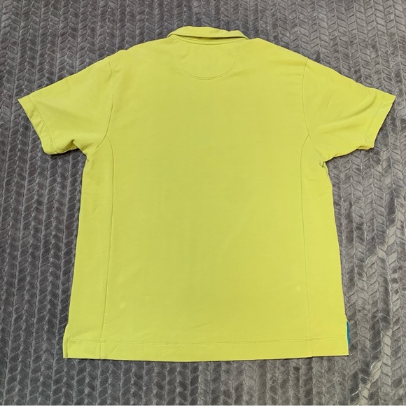 Tommy Bahama Relax Shirt Mens Large Pea Green Polo Vacation Golf Boating Fishing - Picture 2 of 10